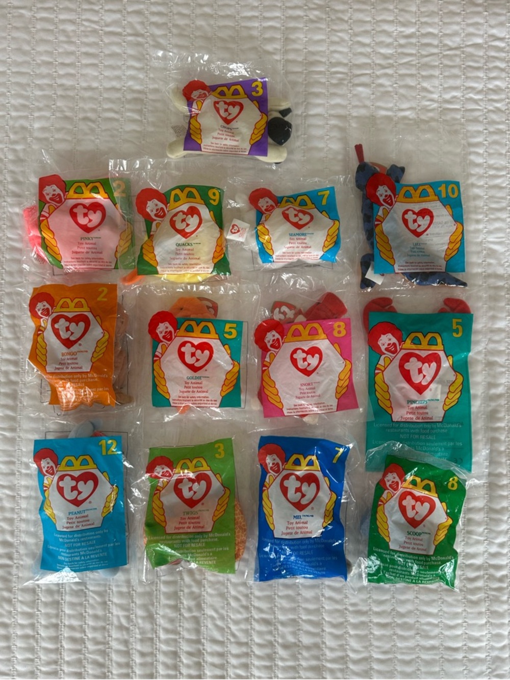 Bundle of 13 Teeny Beanie Babies!